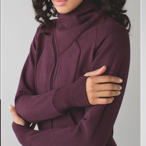 lululemon athletica Jackets & Blazers - Lululemon cozy cuddle up jacket Bordeaux size 8